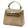 Luka 19-17-02 taupe női bőr kézitáska, oldaltáska 23 x 19 x 13 cm