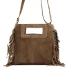 Luka 25-072 mogyoró női bőr kézitáska, oldaltáska 32 x 30 x 6 cm