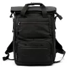 B.Cavalli BC1399 fekete rolltop hátizsák 32 x 45 x 18 cm