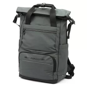 B.Cavalli BC1399 szürke rolltop hátizsák 32 x 45 x 18 cm
