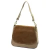 Luka 25-076 taupe női bőr válltáska 30 x 26 x 13 cm