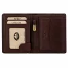 EL FORREST 728-22 RFID férfi barna bőr pénztárca 9 x 11 x 2.8 cm