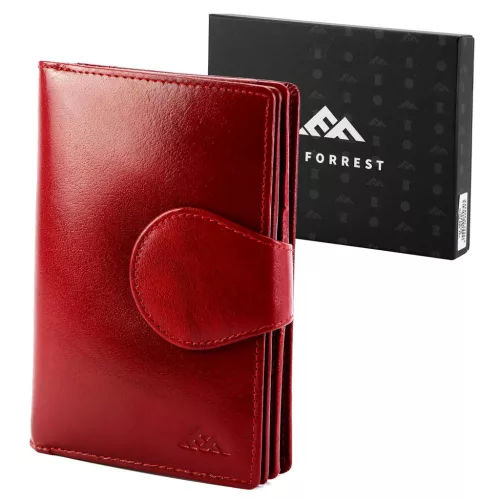 EL FORREST 563-480 RFID női piros bőr pénztárca 10.5 x 15 x 3.5 cm