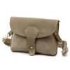 Luka 24-071 D INSTAGRAMKA taupe női velúr bőr oldaltáska 24.5 x 18 x 6 cm