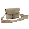 Luka 24-071 D INSTAGRAMKA taupe női velúr bőr oldaltáska 24.5 x 18 x 6 cm