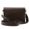 Luka 25-033 / 24-076 D DOLLARO INSTAGRAMKA sötétbarna női bőr oldaltáska 24 x 18 x 6 cm