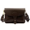 Luka 25-033 / 24-076 D DOLLARO INSTAGRAMKA sötétbarna női bőr oldaltáska 24 x 18 x 6 cm