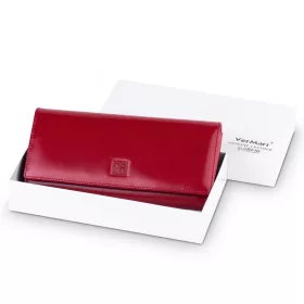   VerMari 72031-10202D-R női piros bőr pénztárca 18.5 x 9.5 x 3.5 cm