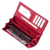 VerMari 72031-10202D-R női piros bőr pénztárca 18.5 x 9.5 x 3.5 cm