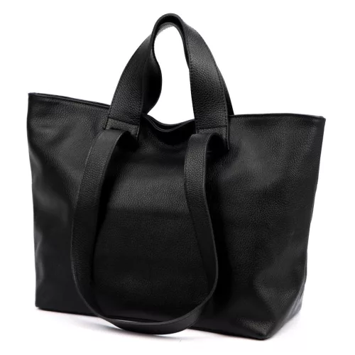 Luka 25-078 DOLLARO fekete női bőr kézitáska, válltáska 43 x 30 x 17 cm