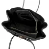 Camilla PREMIUM 10.004 fekete női velúr bőr válltáska 37 x 24 x 14 cm
