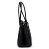 Camilla PREMIUM 10.004 fekete női velúr bőr válltáska 37 x 24 x 14 cm