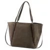 Luka 25-079 taupe női bőr válltáska, shopper 50 x 34 x 17 cm