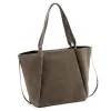 Luka 25-079 taupe női bőr válltáska, shopper 50 x 34 x 17 cm