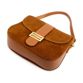   Luka 26-001 barna női bőr kézitáska, oldaltáska 27 x 21 x 10 cm