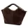 Camilla PREMIUM 10.003 barna női velúr bőr kézitáska 50 x 30 x 12 cm