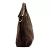 Camilla PREMIUM 10.003 barna női velúr bőr kézitáska 50 x 30 x 12 cm