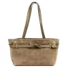 Camilla PREMIUM 10.005 taupe női bőr válltáska 42 x 24 x 13 cm