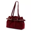 Camilla PREMIUM 10.005 bordó női bőr válltáska 42 x 24 x 13 cm