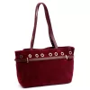 Camilla PREMIUM 10.005 bordó női bőr válltáska 42 x 24 x 13 cm
