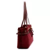 Camilla PREMIUM 10.005 bordó női bőr válltáska 42 x 24 x 13 cm