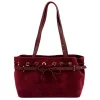 Camilla PREMIUM 10.005 bordó női bőr válltáska 42 x 24 x 13 cm