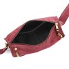 Luka 25-087 bordó női bőr oldaltáska 27 x 14 x 11 cm