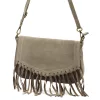 Luka 25-086 taupe női bőr válltáska, oldaltáska 27 x 17 x 6 cm