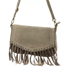   Luka 25-086 taupe női bőr válltáska, oldaltáska 27 x 17 x 6 cm