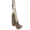 Luka 25-086 taupe női bőr válltáska, oldaltáska 27 x 17 x 6 cm