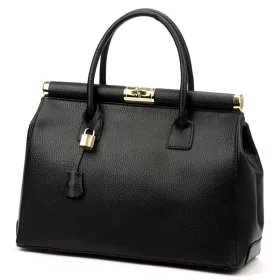  Luka 26-002 DOLLARO fekete női bőr kézitáska 35 x 26.5 x 15.5 cm