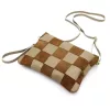Luka 26-005 mogyoró barna-taupe női bőr kézitáska, oldaltáska 27 x 19 x 6 cm