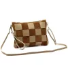 Luka 26-005 mogyoró barna-taupe női bőr kézitáska, oldaltáska 27 x 19 x 6 cm