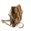 Luka 26-005 mogyoró barna-taupe női bőr kézitáska, oldaltáska 27 x 19 x 6 cm