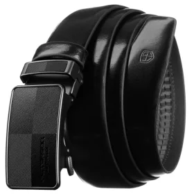 Peterson PTN A011 BLACK férfi bőr öv 125 cm