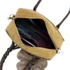 EGO ES0290CR 220125JZ női, taupe velúr bőr válltáska 28 x 18 x 11 cm