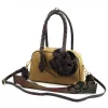 EGO ES0290CR 220125JZ női, taupe velúr bőr válltáska 28 x 18 x 11 cm
