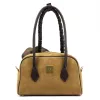 EGO ES0290CR 220125JZ női, taupe velúr bőr válltáska 28 x 18 x 11 cm