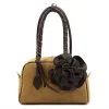 EGO ES0290CR 220125JZ női, taupe velúr bőr válltáska 28 x 18 x 11 cm