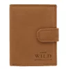 Wild CZ-04L-HLF-1719 RFID férfi barna bőr pénztárca 9.5 x 12.5 x 2.5 cm