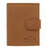 Wild CZ-04L-HLF-1719 RFID férfi barna bőr pénztárca 9.5 x 12.5 x 2.5 cm