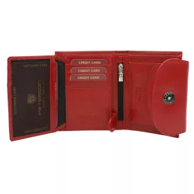   Peterson PTN 70614-9-NGV RFID piros női bőr pénztárca 12.5 x 10 x 2.5 cm