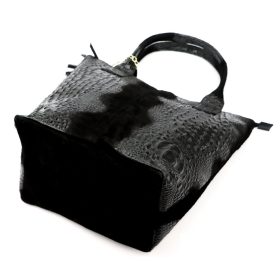   Luka 26-026 női krokodil mintás bőr válltáska, shopper 40 x 36 x 19 cm