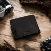 Peterson PTN 304G HUNTER férfi fekete bőr pénztárca 12 x 9.5 x 2.5 cm