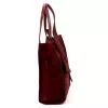 Luka 26-010 CROCO női, bordó krokodil mintás velúr bőr válltáska 34 x 34 x 13 cm