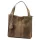 Luka 26-010 CROCO női, taupe krokodil mintás velúr bőr válltáska 34 x 34 x 13 cm