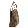 Luka 26-010 CROCO női, taupe krokodil mintás velúr bőr válltáska 34 x 34 x 13 cm