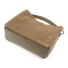 Luka 26-009 taupe női velúr bőr kézitáska 26 x 21 x 11 cm