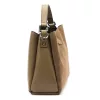 Luka 26-009 taupe női velúr bőr kézitáska 26 x 21 x 11 cm