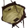 Luka 26-012  sötétbarna női bőr nagyméretű, válltáska 60 x 30 x 15 cm
